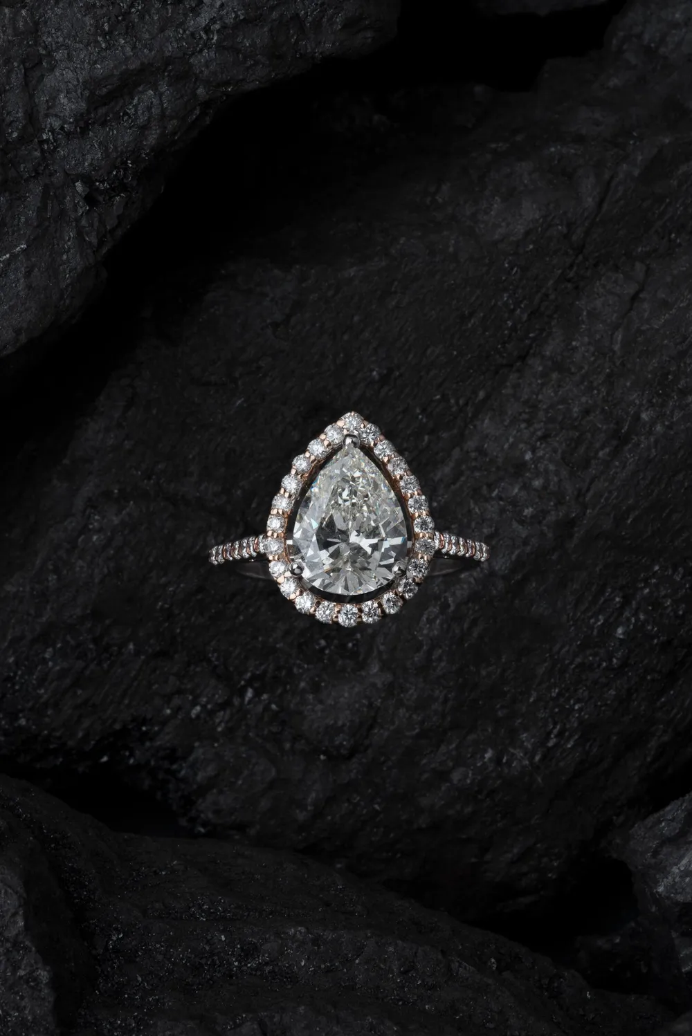 Bague de fiançailles en diamant